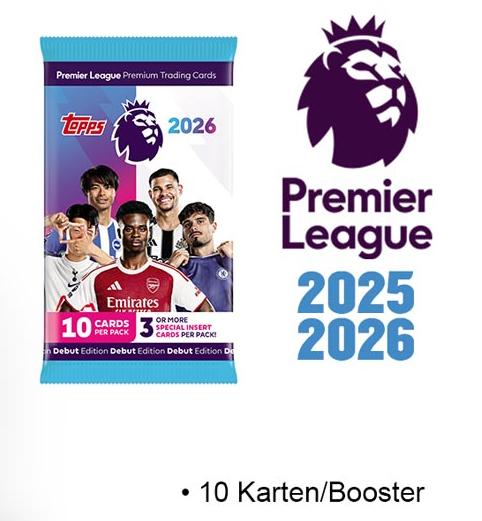 Cartes à collectionner Premier League 2025/2026 - 1 booster