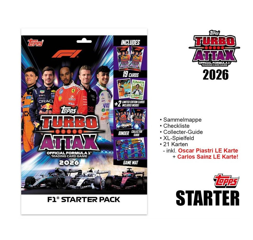 Turbo Attax Formel 1 TC 2026 - Starter Set