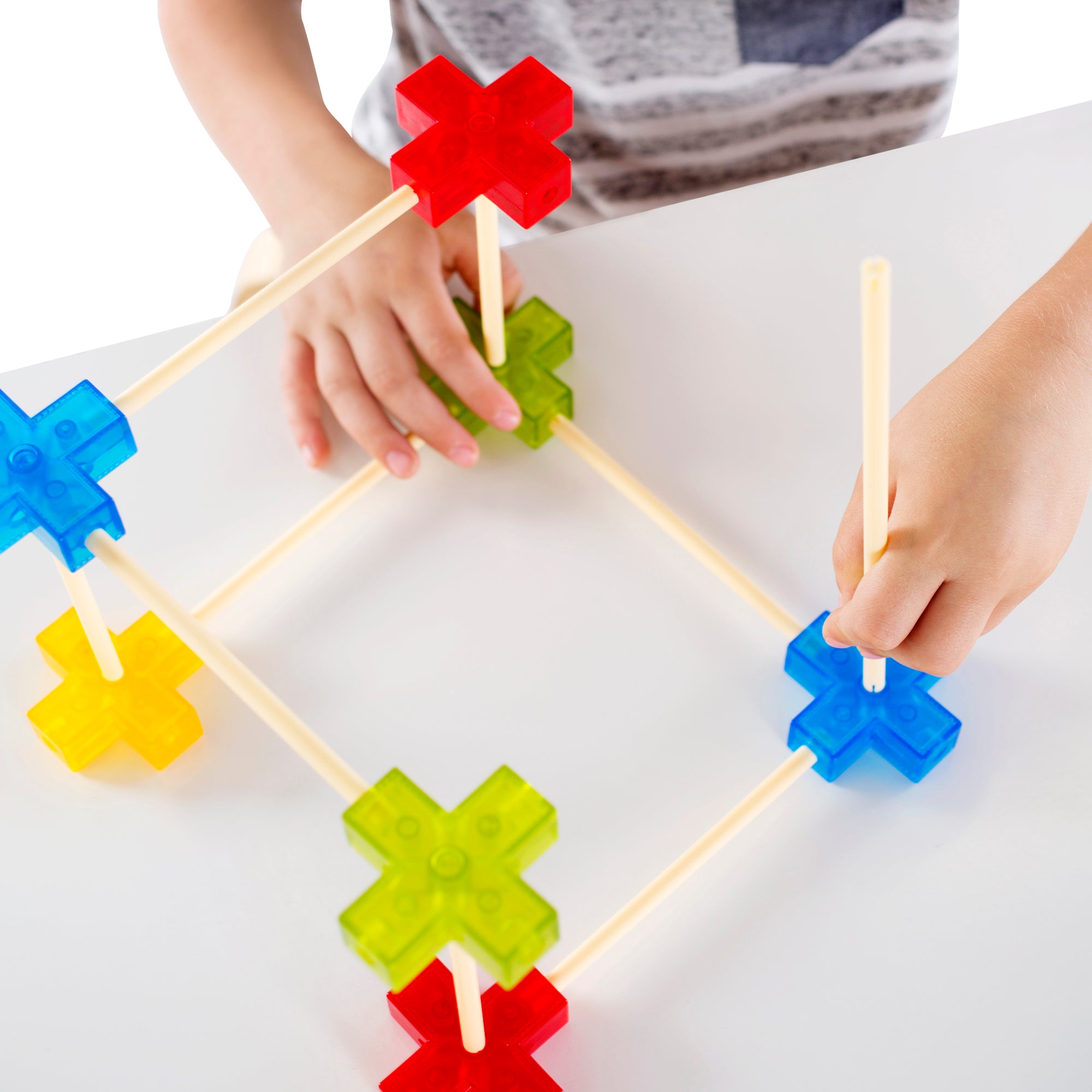 Lot de pailles en silicone Zoe, bleu multicolore