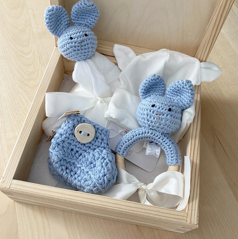 Lot de pailles en silicone Zoe, bleu multicolore