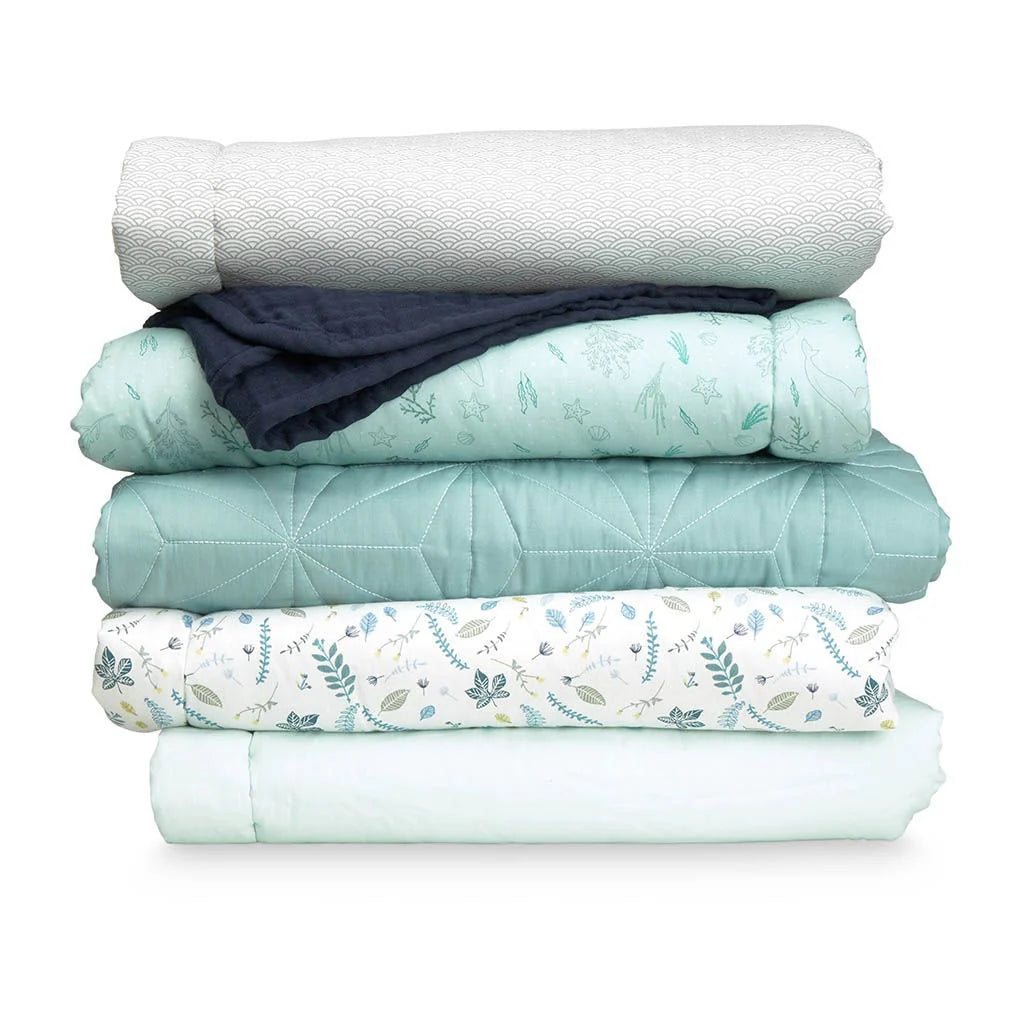 Lot de pailles en silicone Zoe, bleu multicolore