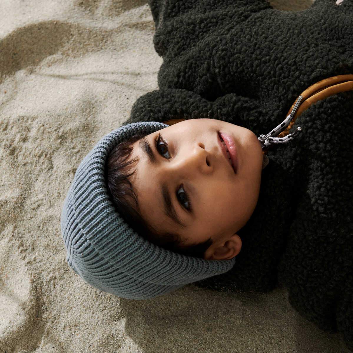 Ezra Beanie Blue Fog