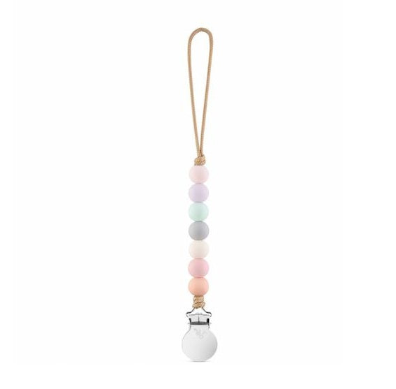 Schnullerclip Cutie Rainbow Pastell