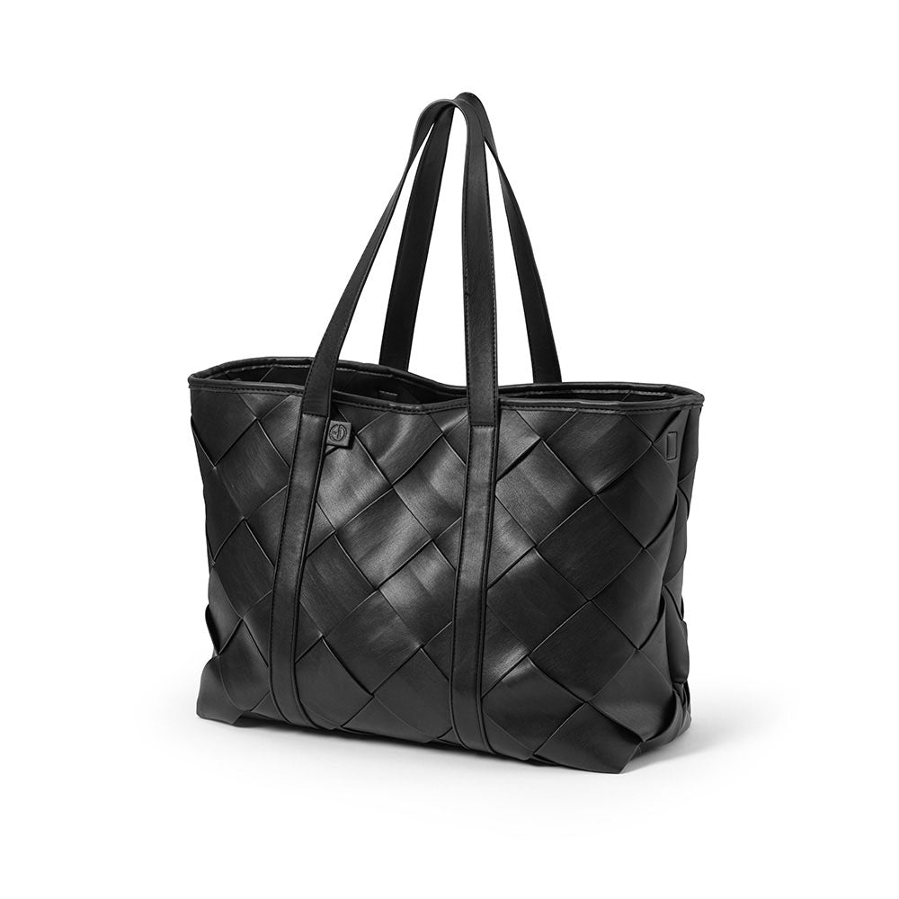 Wickeltasche Veganes Leder Schwarz