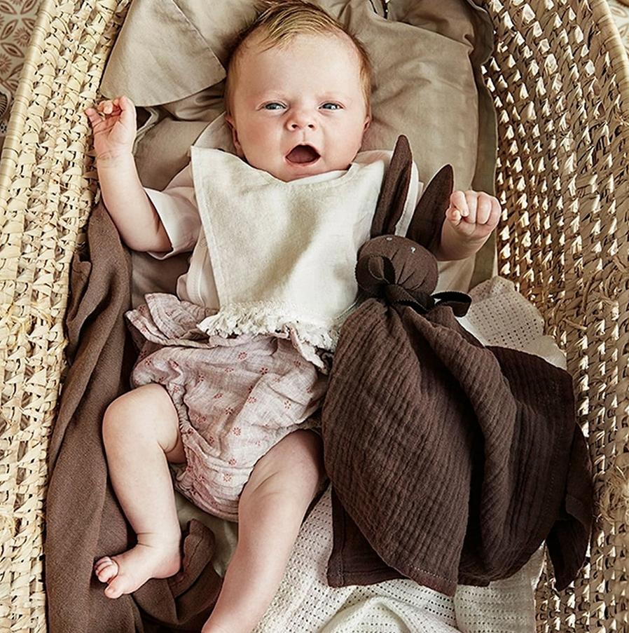 Bamboo Muslin Swaddle Forest Mouse 