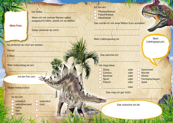 Freundebuch Dinosaurier