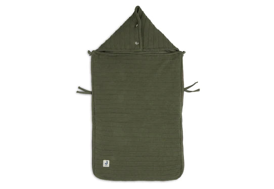 Fusssack für Autoschale Strick Leaf Green
