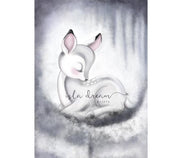 Poster Schlafendes Bambi