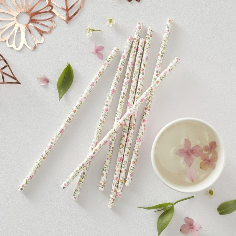 Trinkhalme Ditsy Floral
