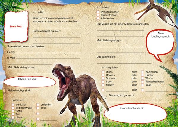 Freundebuch Dinosaurier