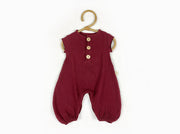 Muslin Overall Strampler Bordeaux