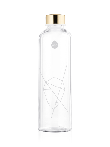 Trinkflasche Glas Mismatch Weiss