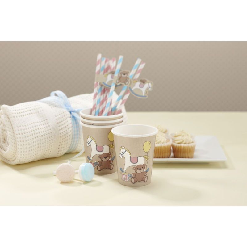 Zoe Set of Silicone Drinking Straws Blue Multi Mix