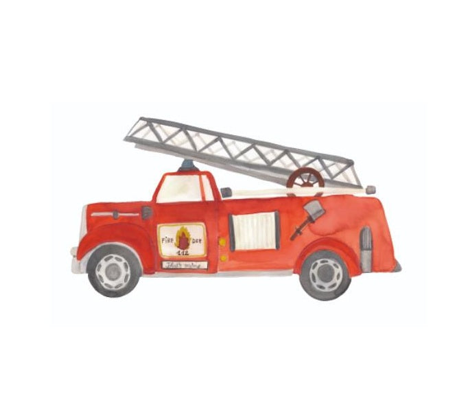 Wandsticker Feuerwehrauto