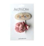 Haarclip Set Floret Rosa