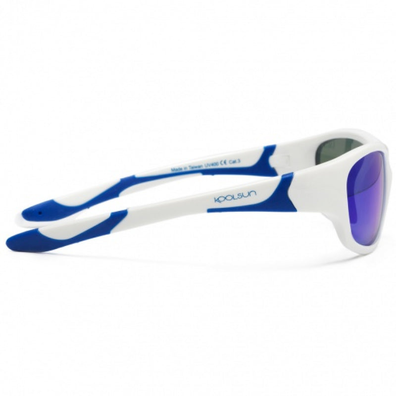 Children's Sports Sunglasses White Blue
