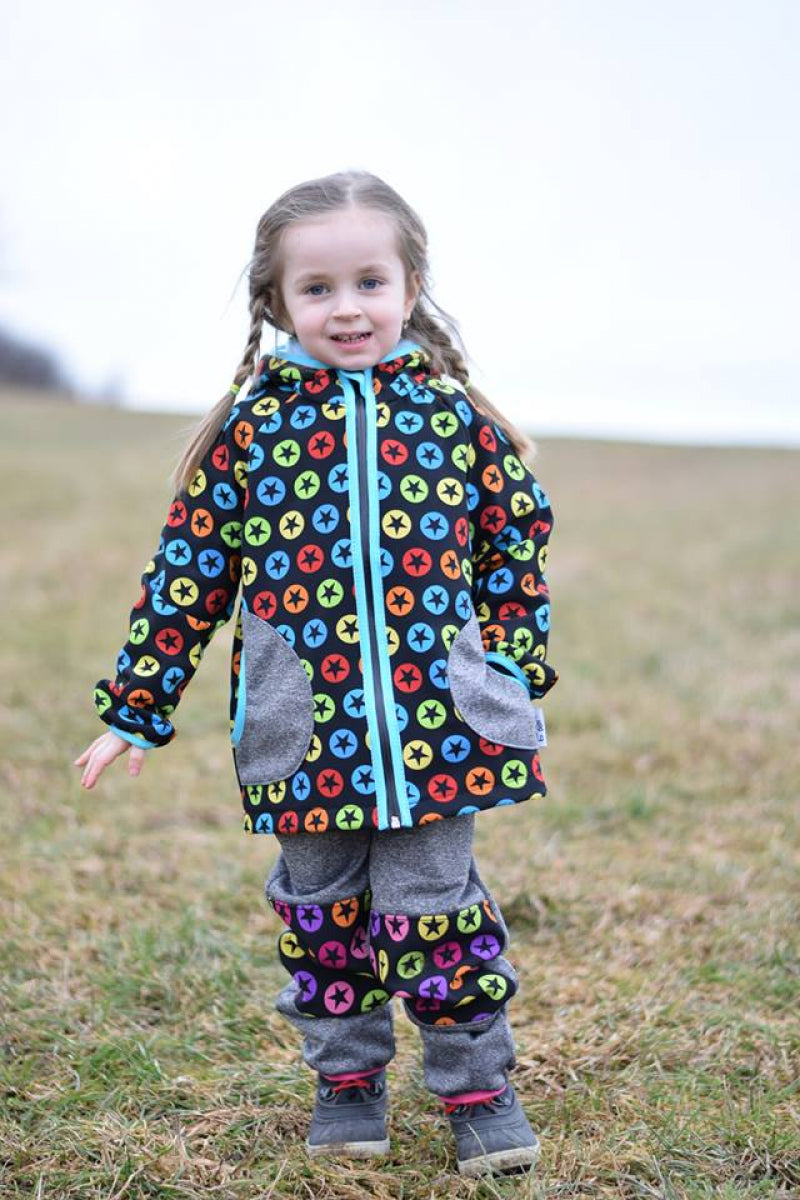 Softshell Jacke Frühling bis Herbst ungefüttert Stars Boy