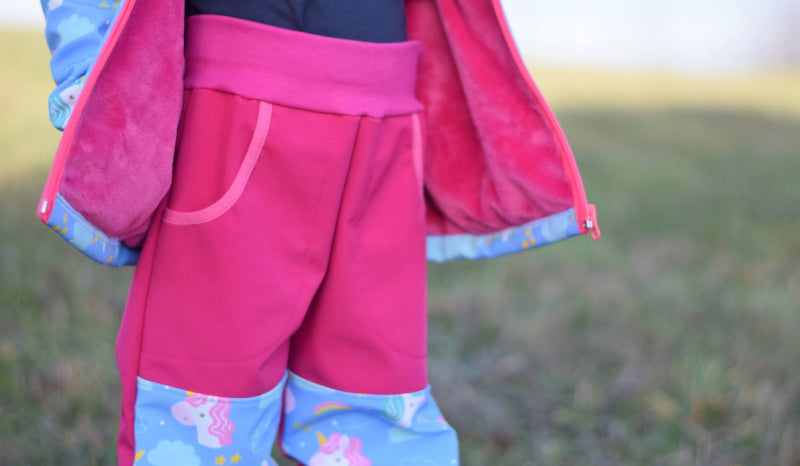 Softshell Hosen Unicorn blau