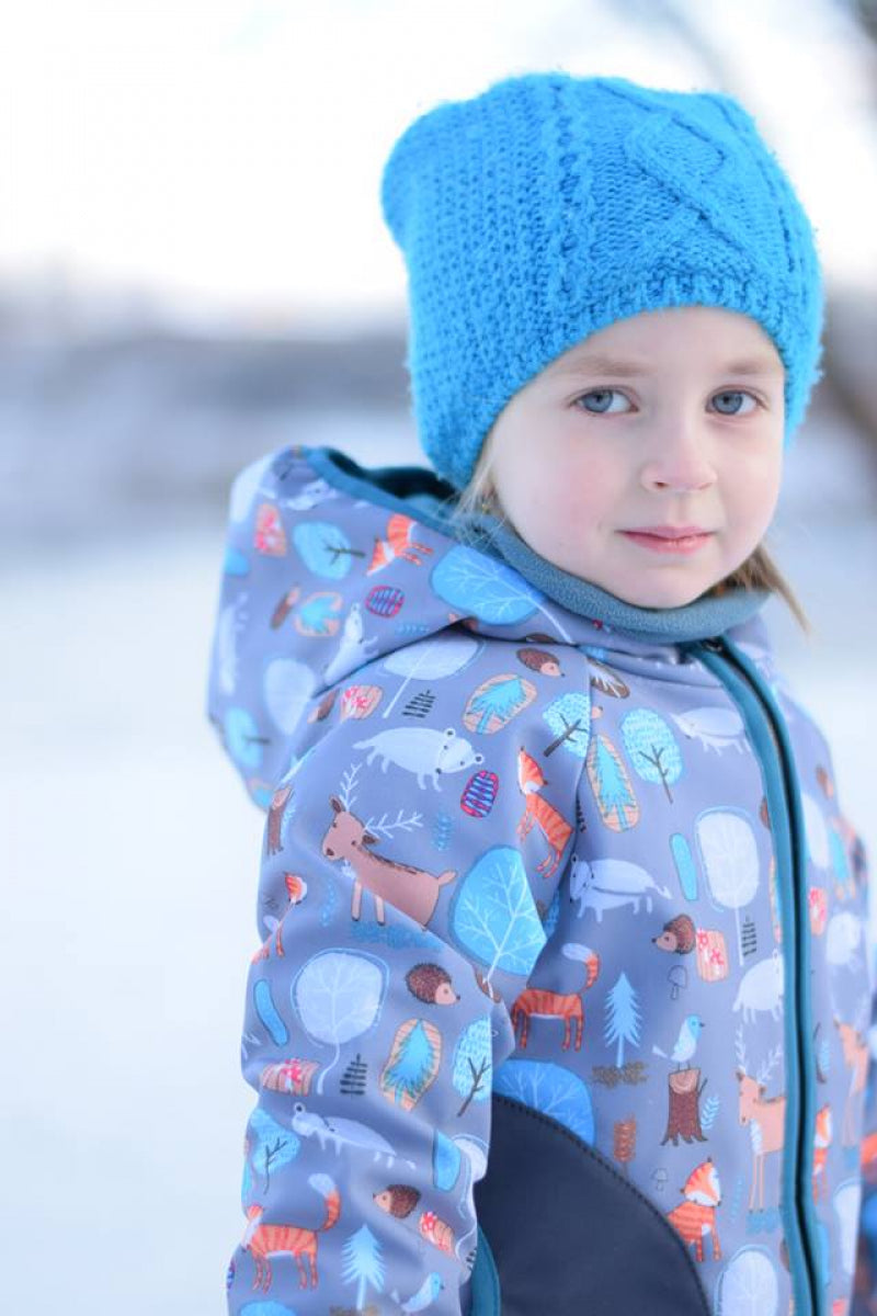 Softshell Jacke Waldfreunde gefütterte Version für Übergangszeit und Winter
