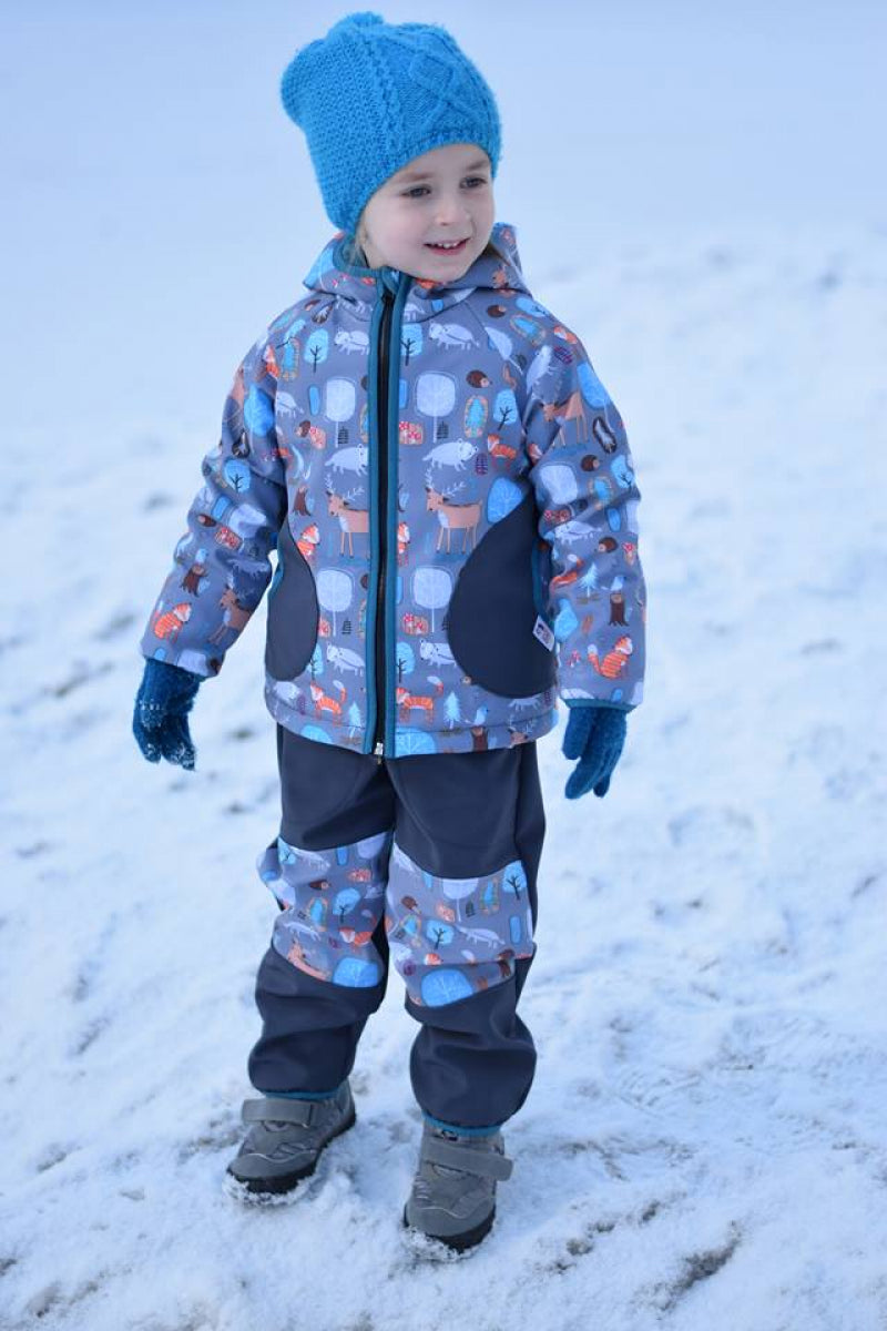 Softshell Jacke Waldfreunde gefütterte Version für Übergangszeit und Winter