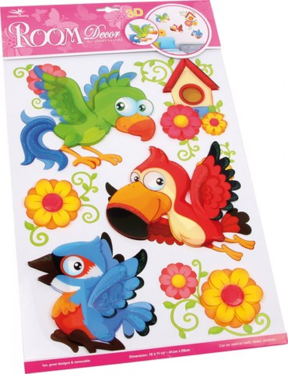 Dekosticker Papageien