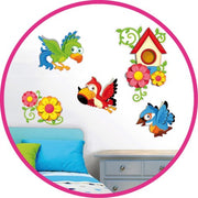 Dekosticker Papageien