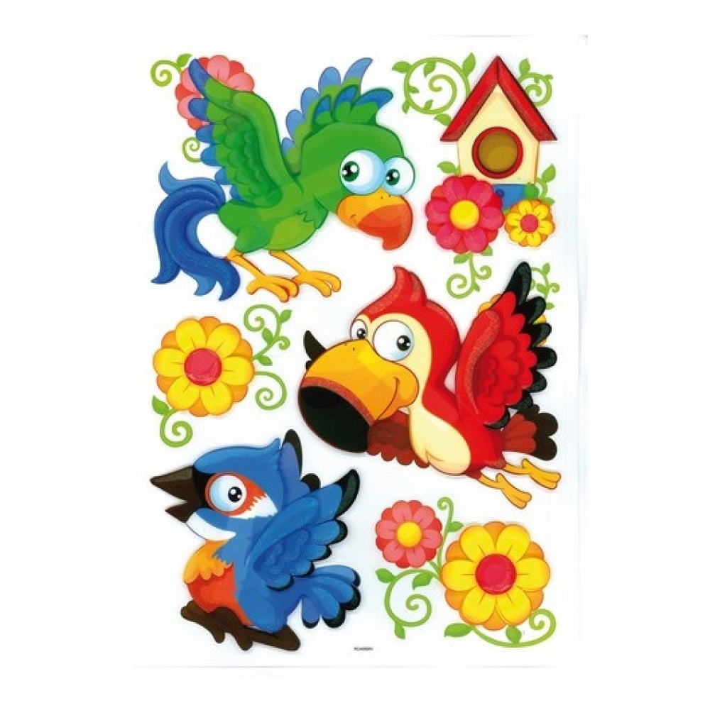 Dekosticker Papageien