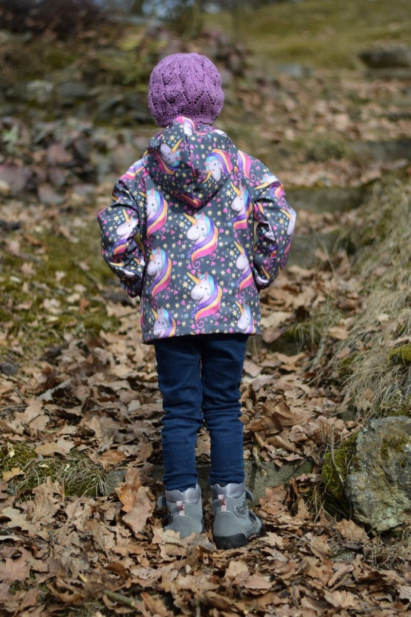 Softshell Jacke Frühling bis Herbst ungefüttert Unicorn grau