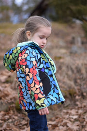 Softshell Jacke Frühling bis Herbst ungefüttert Happy Leaves