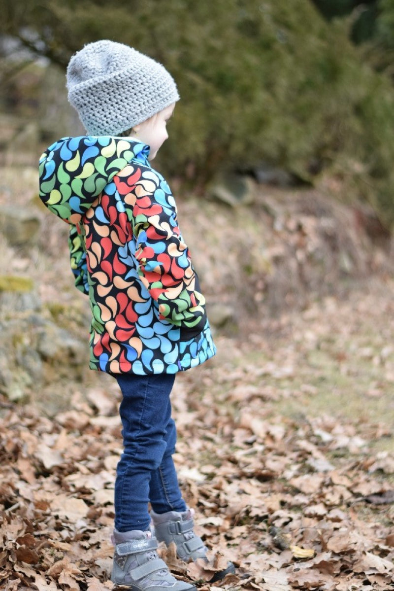 Softshell Jacke Frühling bis Herbst ungefüttert Happy Leaves