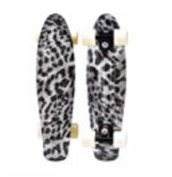Skateboard 22" style léopard