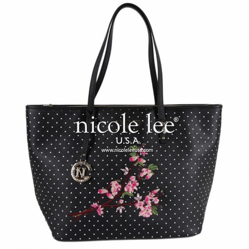 Handtasche Kayley Floral Shopper Bag Schwarz