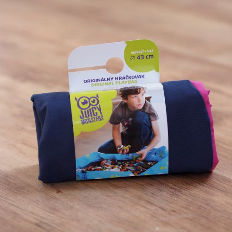 Aufräumsack Himbeere-Navy Grösse S