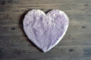 Kunstlammfell Herz Lavender