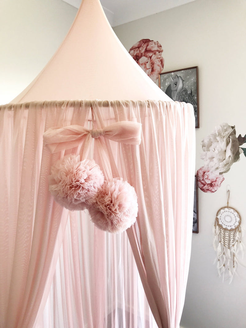 Deko PomPom pink gelb weiss