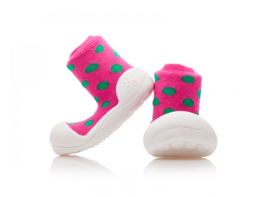 Polka Dot pink grün