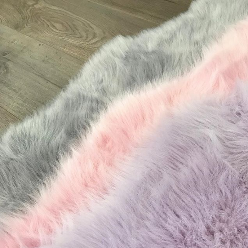 Kunstlammfell Pelt Zuckerwatte