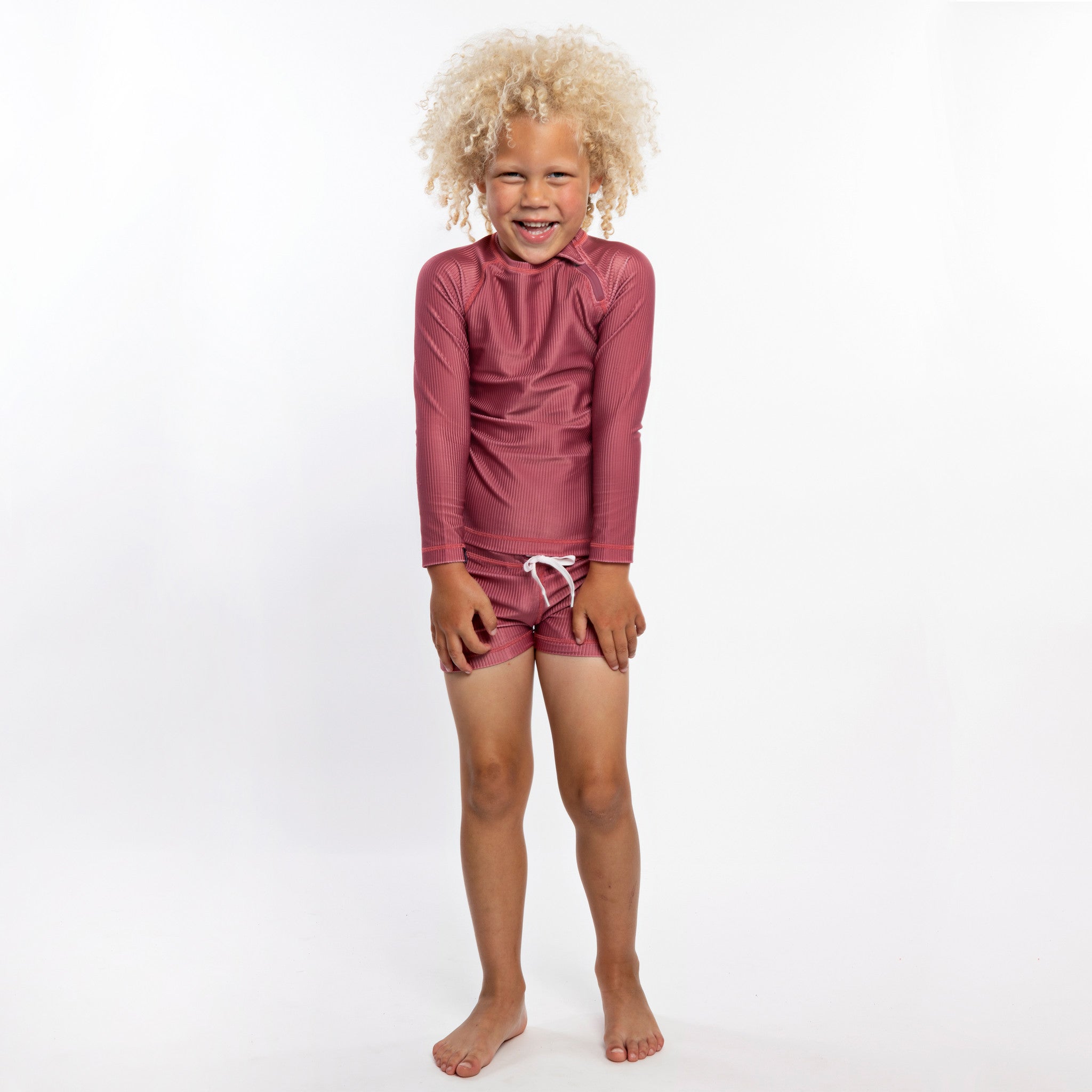 UV Badeshorts Ribbed Garnet Bordeaux