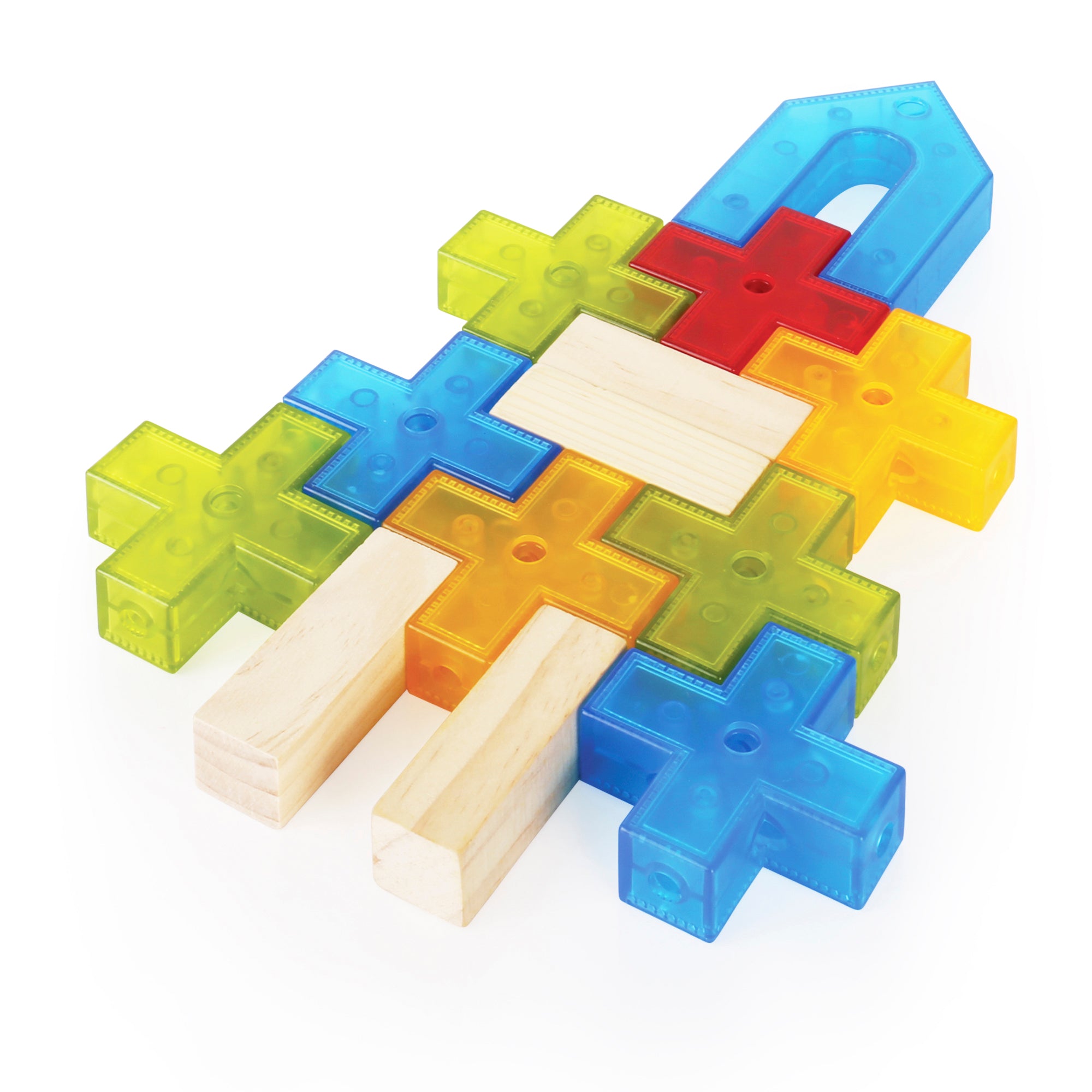Lot de pailles en silicone Zoe, bleu multicolore