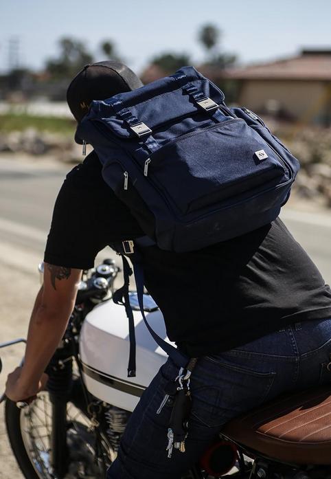 Papa Wickelrucksack Hatch Jeansblau