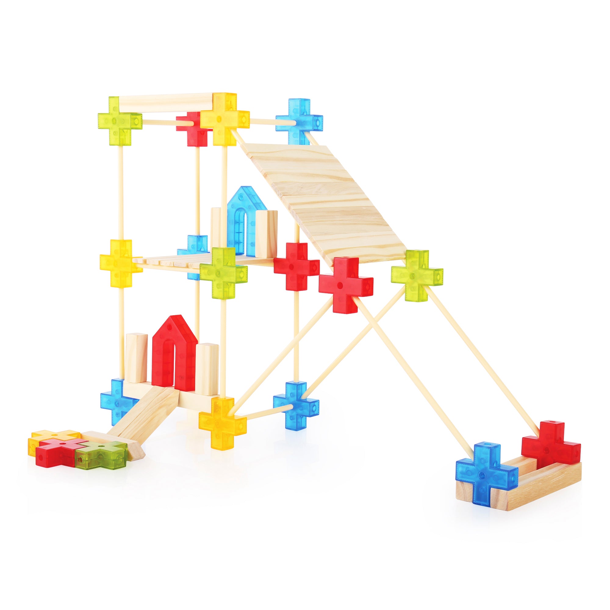 Lot de pailles en silicone Zoe, bleu multicolore