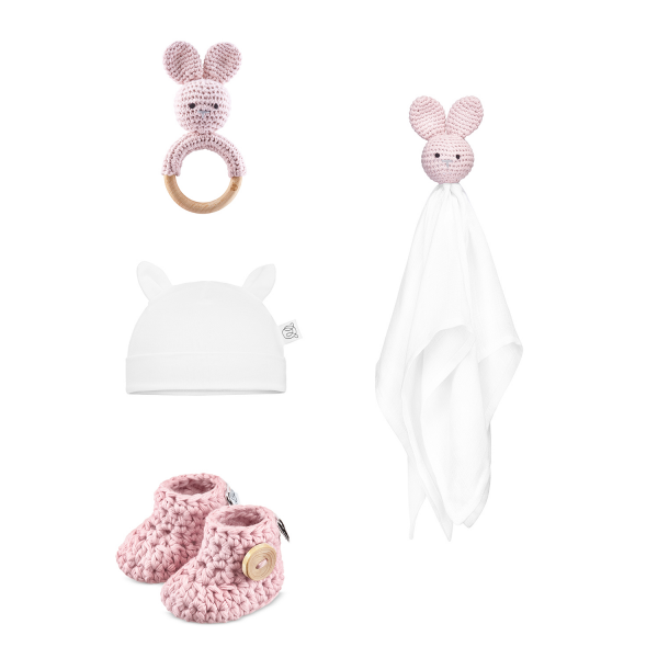 Holz Geschenkbox gross Bunny Pink