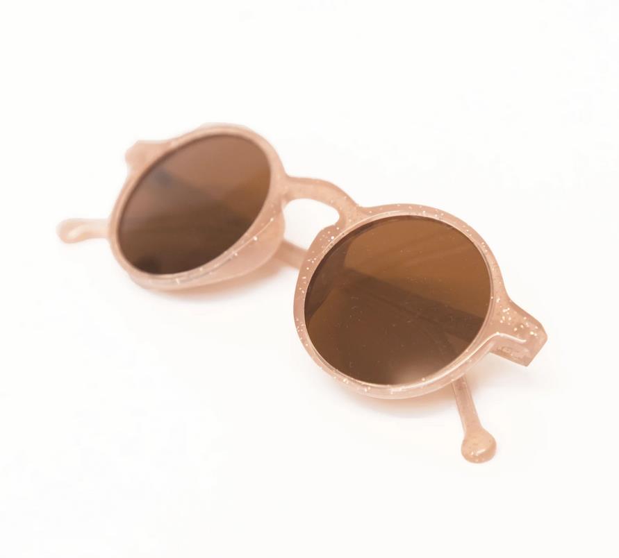 Sonnenbrille Glitzer Blush
