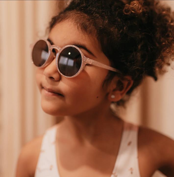 Sonnenbrille Glitzer Blush
