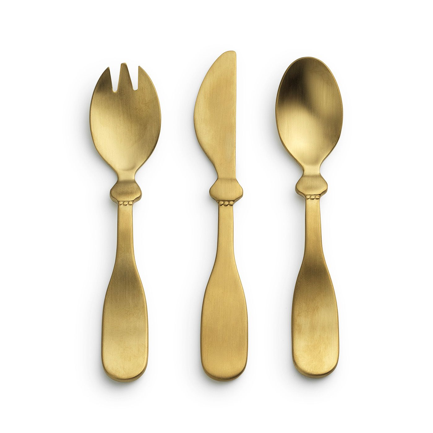 Besteckset Gold matt