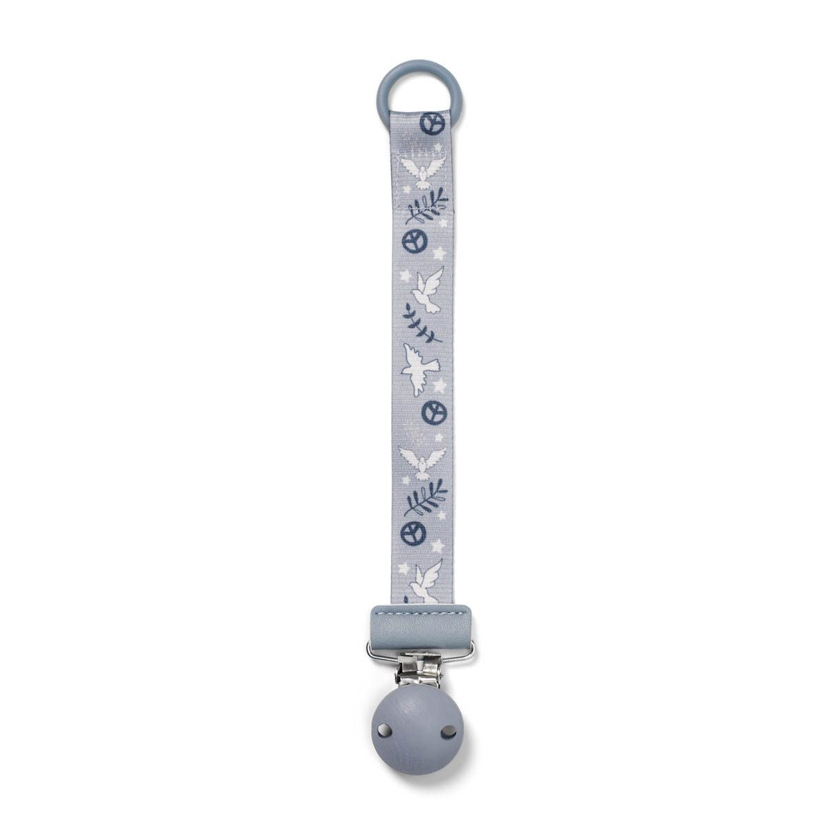 Schnuller- Band Holzclip Free Bird