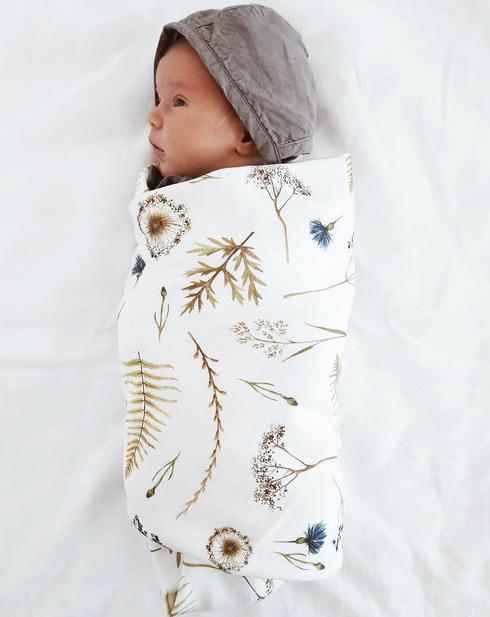 Bambus Muslin Swaddle Herbal