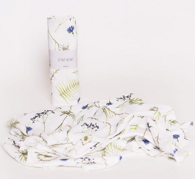 Bambus Muslin Swaddle Herbal
