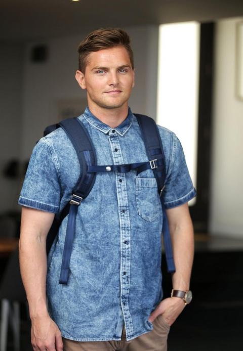 Papa Wickelrucksack Hatch Jeansblau