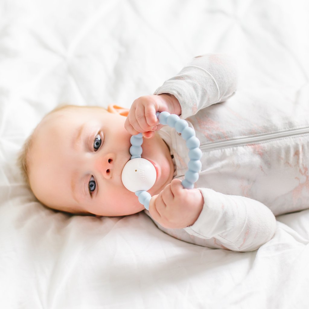 Lot de pailles en silicone Zoe, bleu multicolore